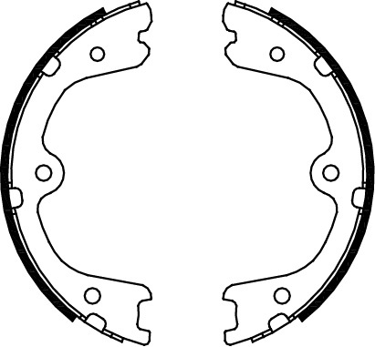 TRISCAN Bremsebakkesæt, parkeringsbremse 810014008 for NISSAN