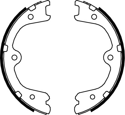 TRISCAN Bremsebakkesæt, parkeringsbremse 810014009 for NISSAN INFINITI