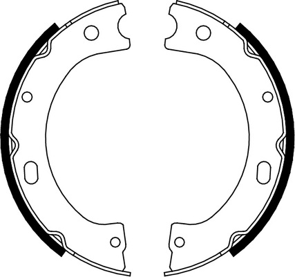 TRISCAN Bremsebakkesæt, parkeringsbremse 810014011 for NISSAN