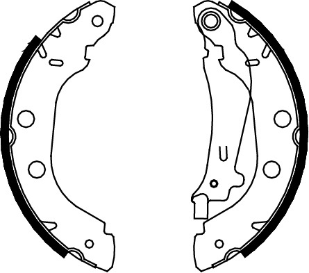 TRISCAN Bremsebakkesæt 810014614 for NISSAN RENAULT