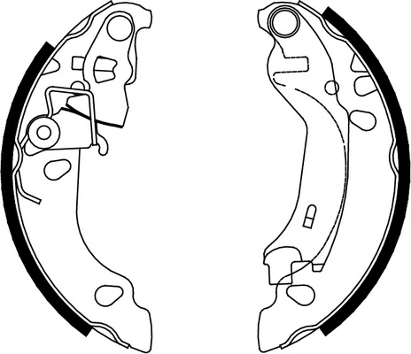 TRISCAN Bremsebakkesæt 810015016 for FIAT