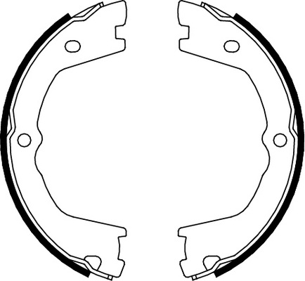 TRISCAN Bremsebakkesæt, parkeringsbremse 810015019 for IVECO