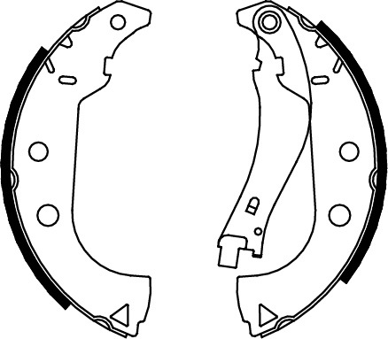 TRISCAN Bremsebakkesæt 810015020 for FIAT