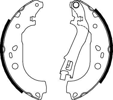 TRISCAN Bremsebakkesæt 810015021 for OPEL VAUXHALL FIAT LANCIA