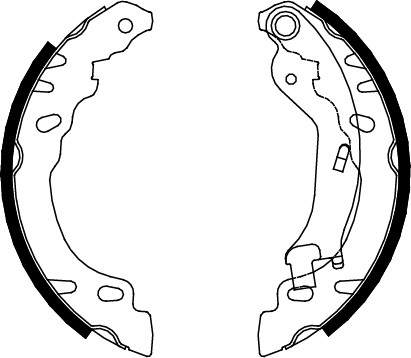 TRISCAN Bremsebakkesæt 810015022 for FORD FIAT