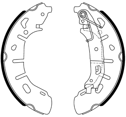 TRISCAN Bremsebakkesæt 810015028 for VAUXHALL FIAT