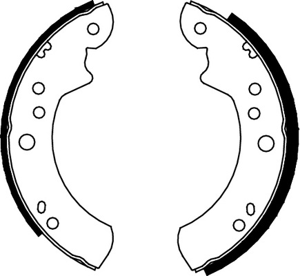 TRISCAN Bremsebakkesæt 810016446 for FORD
