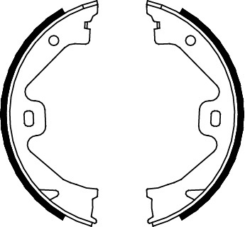 TRISCAN Bremsebakkesæt, parkeringsbremse 810017011 for MG ROVER