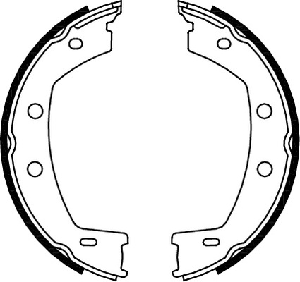 TRISCAN Bremsebakkesæt, parkeringsbremse 810017013 for LAND ROVER