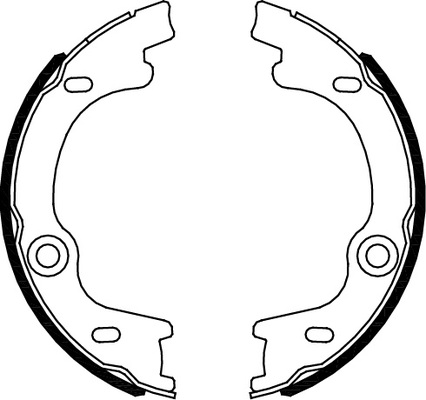 TRISCAN Bremsebakkesæt, parkeringsbremse 810018010 for KIA