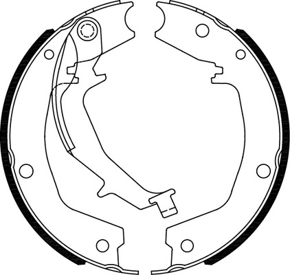 TRISCAN Bremsebakkesæt, parkeringsbremse 810018011 for KIA