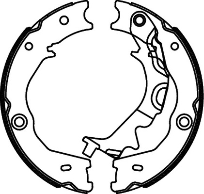 TRISCAN Bremsebakkesæt, parkeringsbremse 810018014 for KIA