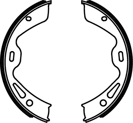 TRISCAN Bremsebakkesæt, parkeringsbremse 810020004 for PORSCHE