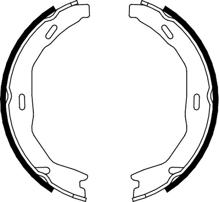 TRISCAN Bremsebakkesæt, parkeringsbremse 810023029 for MERCEDES-BENZ