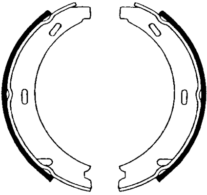 TRISCAN Bremsebakkesæt, parkeringsbremse 810023552 for MERCEDES-BENZ