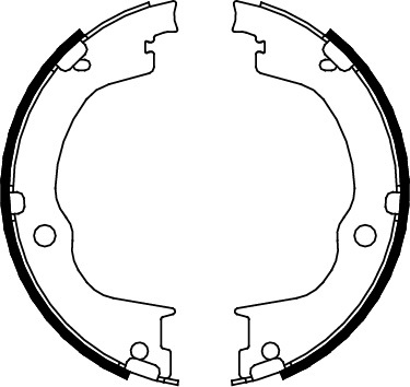 TRISCAN Bremsebakkesæt, parkeringsbremse 810024003 for OPEL VAUXHALL CHEVROLET