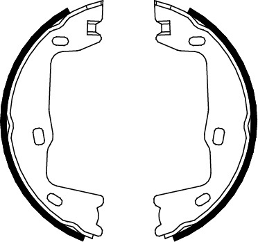 TRISCAN Bremsebakkesæt, parkeringsbremse 810024005 for OPEL SAAB VAUXHALL CHEVROLET