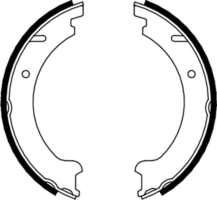 TRISCAN Bremsebakkesæt, parkeringsbremse 810027506 for VOLVO
