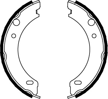TRISCAN Bremsebakkesæt, parkeringsbremse 810027538 for VOLVO