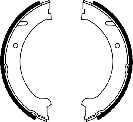 TRISCAN Bremsebakkesæt, parkeringsbremse 810027562 for VOLVO
