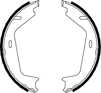 TRISCAN Bremsebakkesæt, parkeringsbremse 810027578 for VOLVO