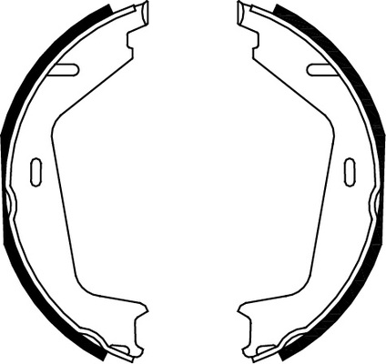 TRISCAN Bremsebakkesæt, parkeringsbremse 810027579 for VOLVO