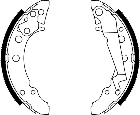 TRISCAN Bremsebakkesæt 810029001 for VW