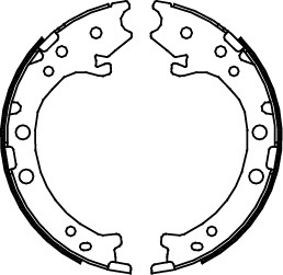 TRISCAN Bremsebakkesæt, parkeringsbremse 810040008 for HONDA