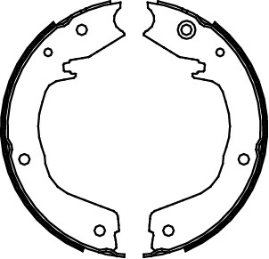 TRISCAN Bremsebakkesæt, parkeringsbremse 810042019 for MITSUBISHI