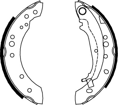 TRISCAN Bremsebakkesæt 810042020 for MITSUBISHI SMART