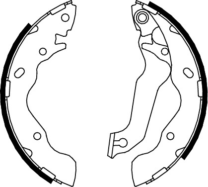 TRISCAN Bremsebakkesæt, parkeringsbremse 810043013 for HYUNDAI