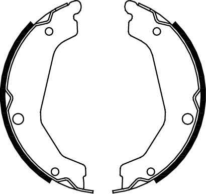 TRISCAN Bremsebakkesæt, parkeringsbremse 810043019 for HYUNDAI