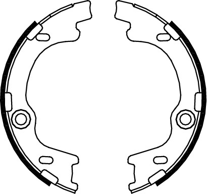 TRISCAN Bremsebakkesæt, parkeringsbremse 810043021 for KIA