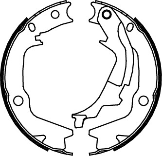 TRISCAN Bremsebakkesæt, parkeringsbremse 810043022 for HYUNDAI KIA