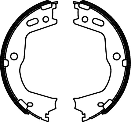 TRISCAN Bremsebakkesæt, parkeringsbremse 810043028 for HYUNDAI