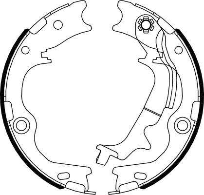 TRISCAN Bremsebakkesæt, parkeringsbremse 810043029 for KIA