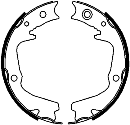TRISCAN Bremsebakkesæt, parkeringsbremse 810068002 for SUBARU