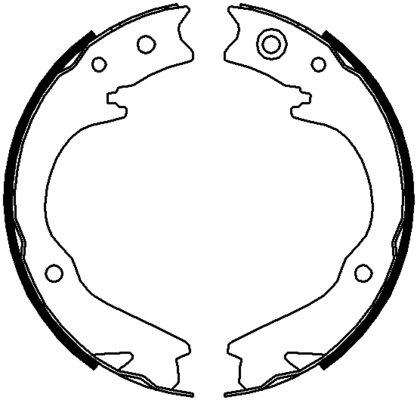 TRISCAN Bremsebakkesæt, parkeringsbremse 810068003 for SUBARU