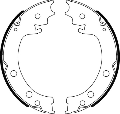 TRISCAN Bremsebakkesæt, parkeringsbremse 810069006 for SUZUKI