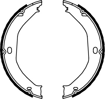 TRISCAN Bremsebakkesæt, parkeringsbremse 810080008 for JEEP