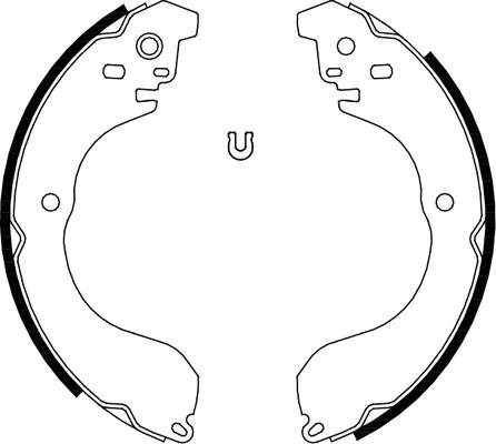 TRISCAN Bremsebakkesæt, parkeringsbremse 810080017 for JEEP NISSAN