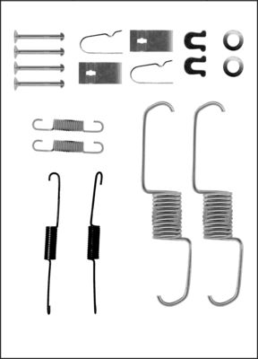 TRISCAN Tilbehørssæt, bremsebakker 8105102577