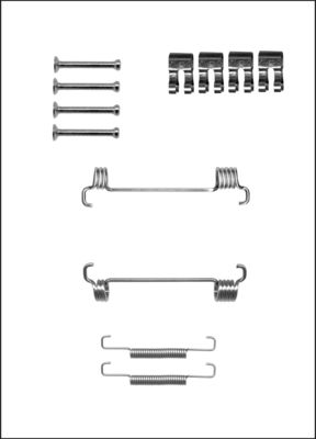 TRISCAN Tilbehørssæt, parkeringsbremsebakker 8105102603
