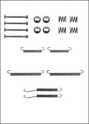 TRISCAN Tilbehørssæt, parkeringsbremsebakker 8105102608