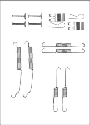 TRISCAN Tilbehørssæt, bremsebakker 8105102611