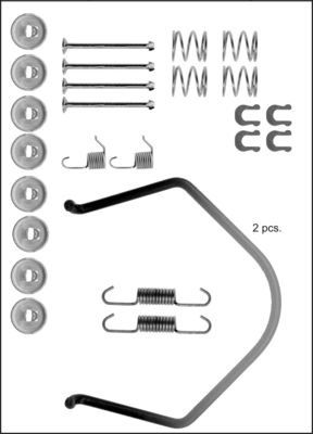 TRISCAN Tilbehørssæt, bremsebakker 8105132506