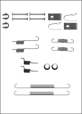 TRISCAN Tilbehørssæt, bremsebakker 8105182003