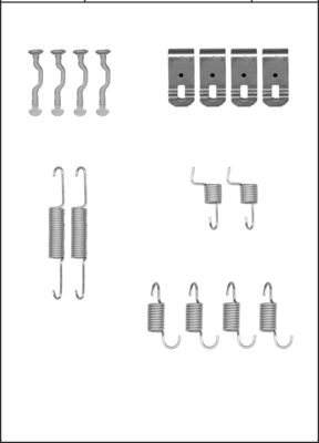 TRISCAN Tilbehørssæt, parkeringsbremsebakker 8105402540