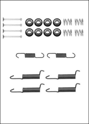 TRISCAN Tilbehørssæt, parkeringsbremsebakker 8105422587