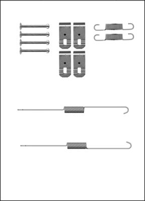 TRISCAN Tilbehørssæt, bremsebakker 8105422589